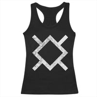 Vintage Northern Cheyenne Tribe Flag Montana Morning Star Symbol Racerback Tank Top