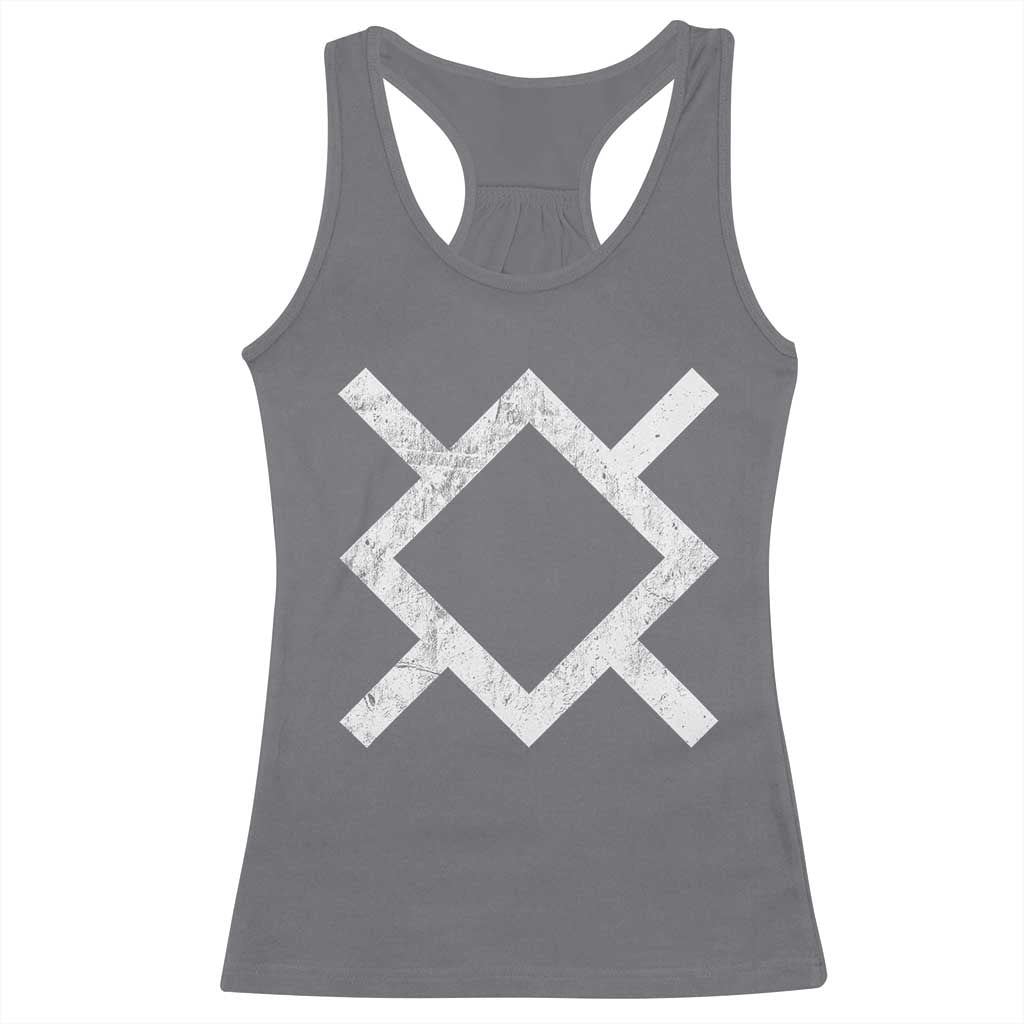 Vintage Northern Cheyenne Tribe Flag Montana Morning Star Symbol Racerback Tank Top