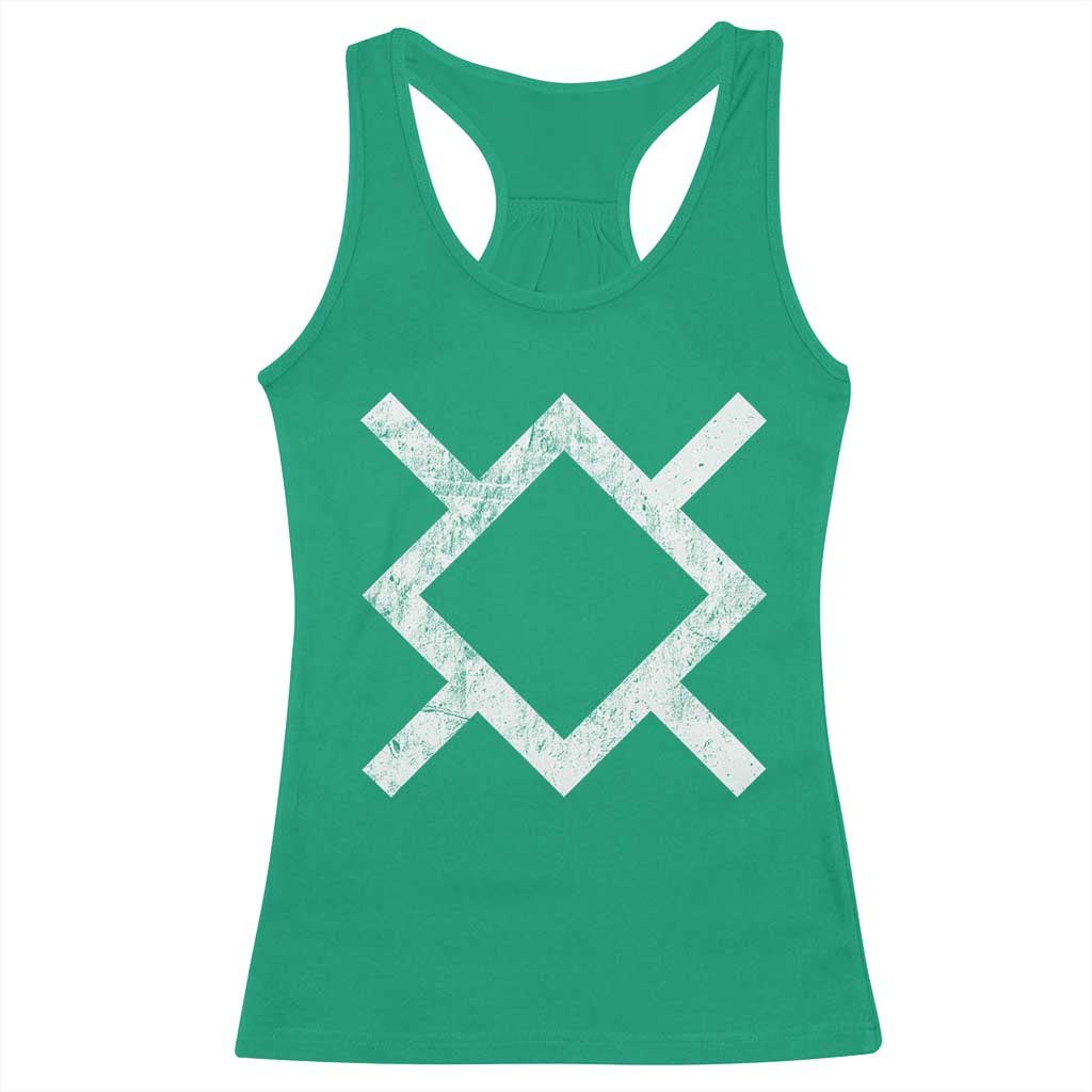 Vintage Northern Cheyenne Tribe Flag Montana Morning Star Symbol Racerback Tank Top