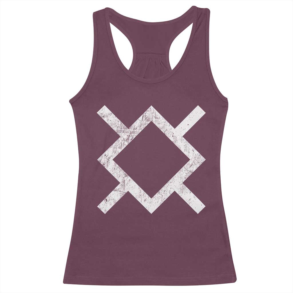 Vintage Northern Cheyenne Tribe Flag Montana Morning Star Symbol Racerback Tank Top