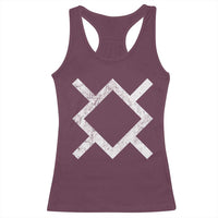 Vintage Northern Cheyenne Tribe Flag Montana Morning Star Symbol Racerback Tank Top