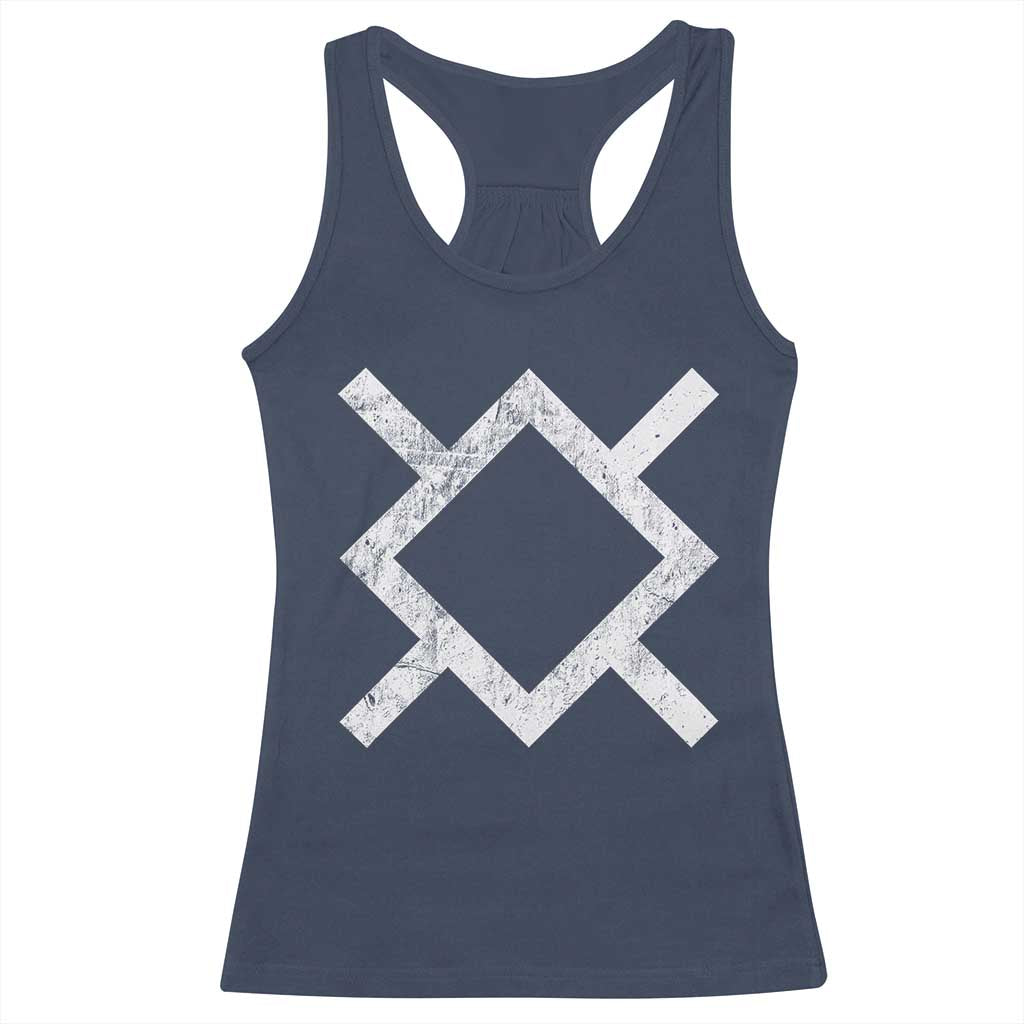 Vintage Northern Cheyenne Tribe Flag Montana Morning Star Symbol Racerback Tank Top