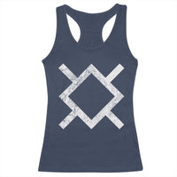 Vintage Northern Cheyenne Tribe Flag Montana Morning Star Symbol Racerback Tank Top