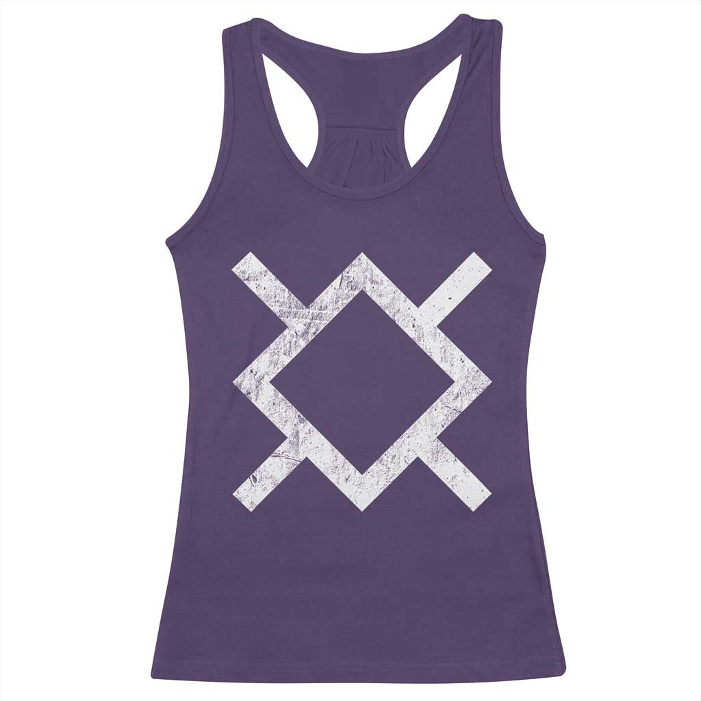 Vintage Northern Cheyenne Tribe Flag Montana Morning Star Symbol Racerback Tank Top