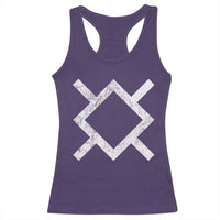 Vintage Northern Cheyenne Tribe Flag Montana Morning Star Symbol Racerback Tank Top