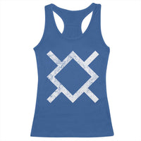 Vintage Northern Cheyenne Tribe Flag Montana Morning Star Symbol Racerback Tank Top