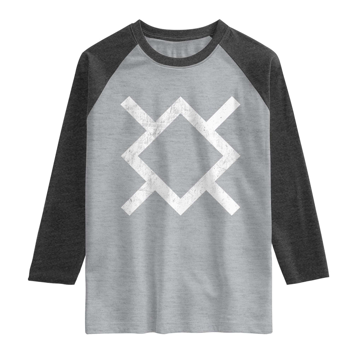 Vintage Northern Cheyenne Tribe Flag Montana Morning Star Symbol Raglan Shirt