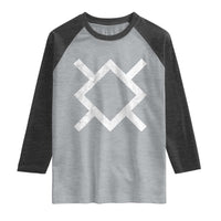 Vintage Northern Cheyenne Tribe Flag Montana Morning Star Symbol Raglan Shirt
