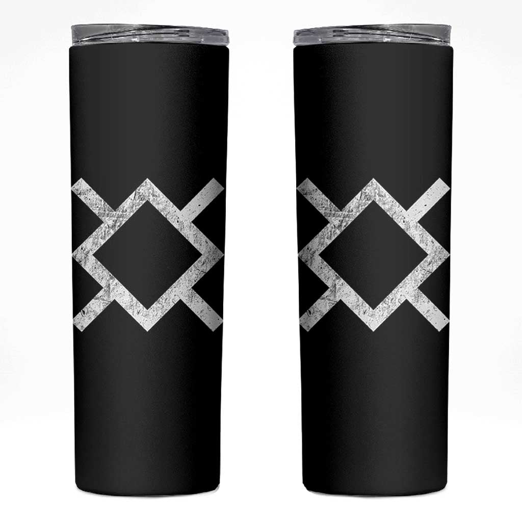 Vintage Northern Cheyenne Tribe Flag Montana Morning Star Symbol Skinny Tumbler