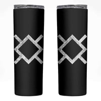 Vintage Northern Cheyenne Tribe Flag Montana Morning Star Symbol Skinny Tumbler