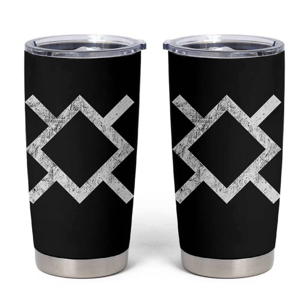Vintage Northern Cheyenne Tribe Flag Montana Morning Star Symbol Tumbler Cup
