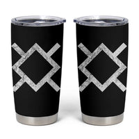 Vintage Northern Cheyenne Tribe Flag Montana Morning Star Symbol Tumbler Cup