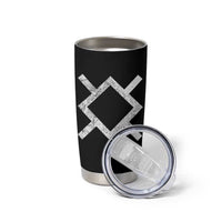 Vintage Northern Cheyenne Tribe Flag Montana Morning Star Symbol Tumbler Cup