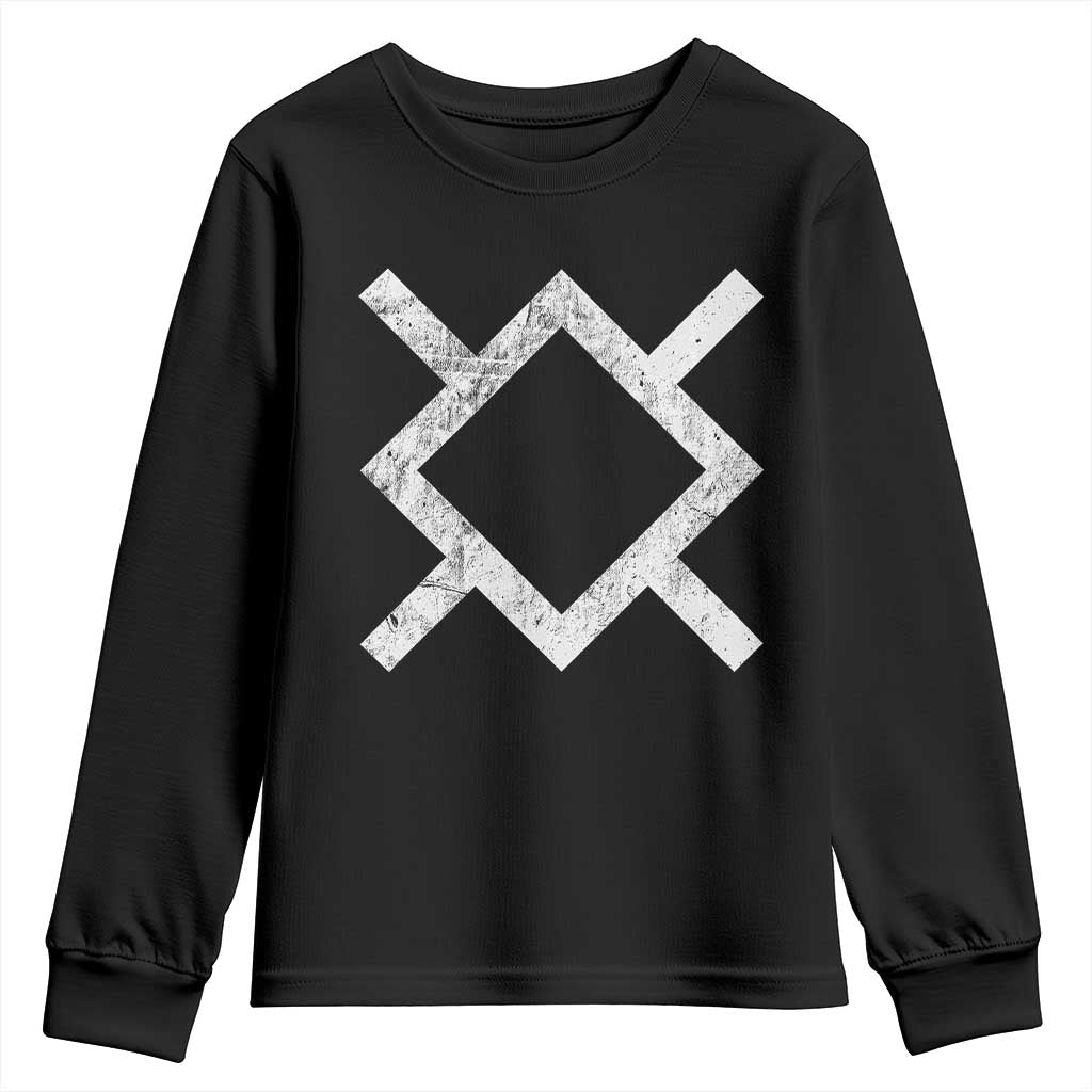 Vintage Northern Cheyenne Tribe Flag Montana Morning Star Symbol Youth Sweatshirt