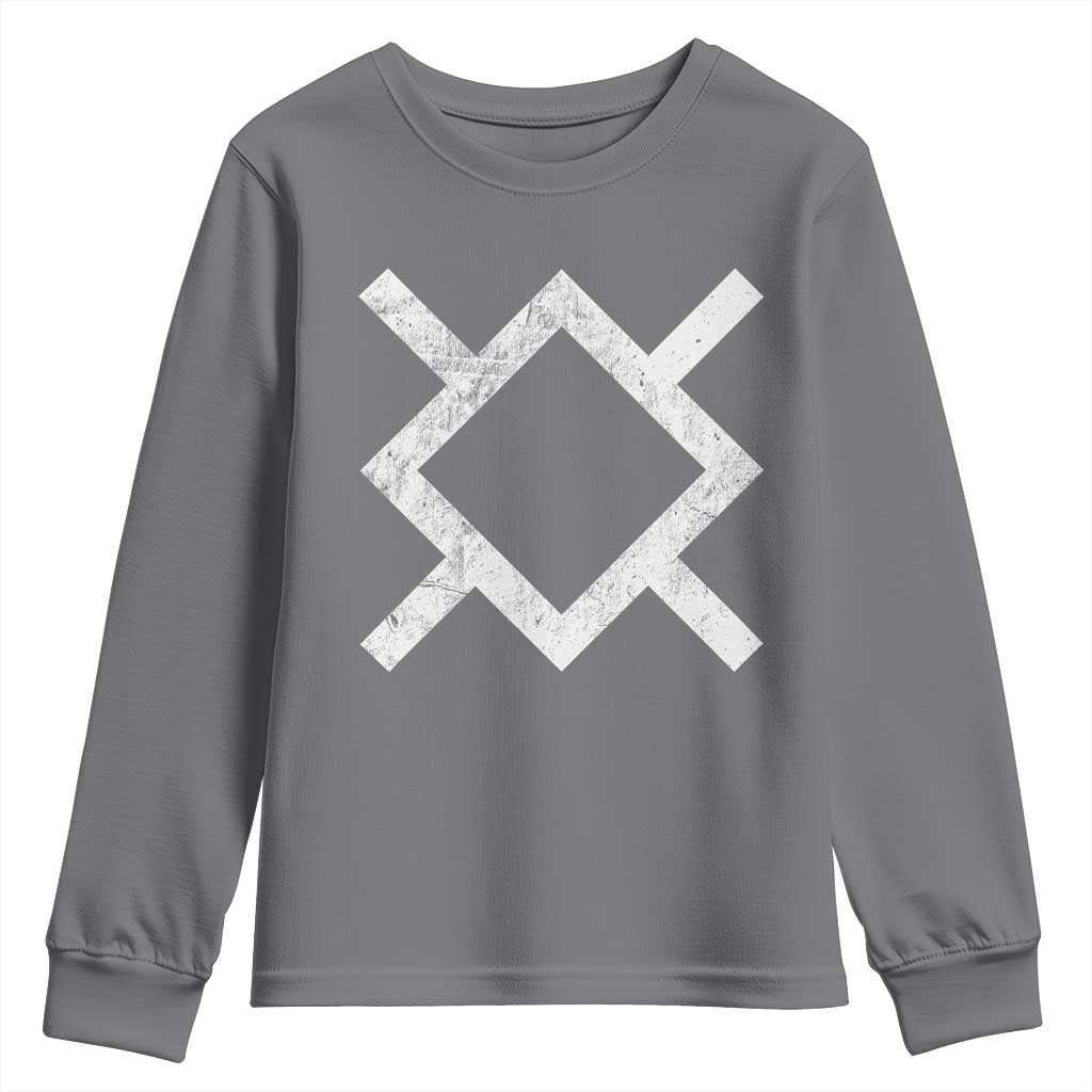 Vintage Northern Cheyenne Tribe Flag Montana Morning Star Symbol Youth Sweatshirt