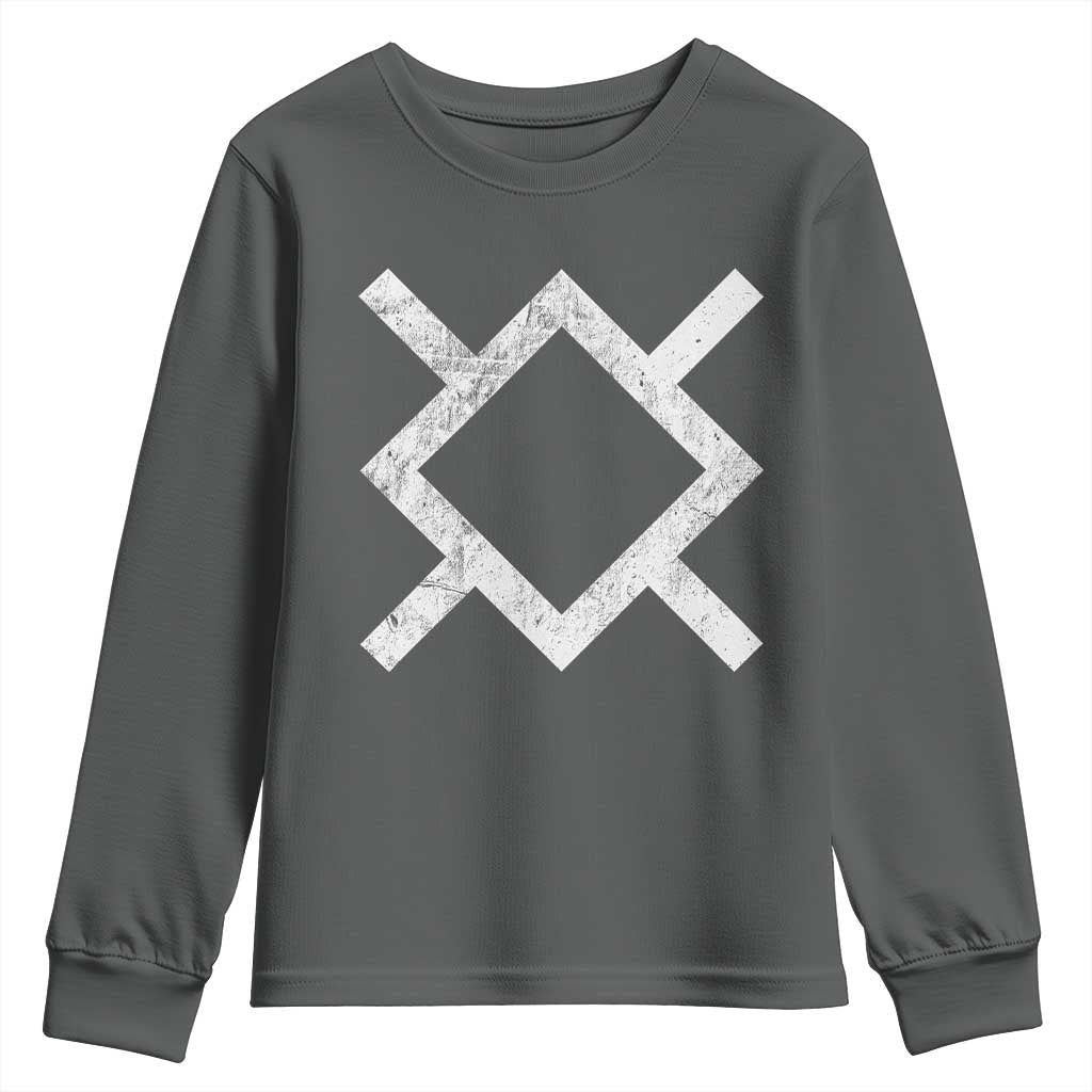 Vintage Northern Cheyenne Tribe Flag Montana Morning Star Symbol Youth Sweatshirt