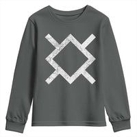 Vintage Northern Cheyenne Tribe Flag Montana Morning Star Symbol Youth Sweatshirt