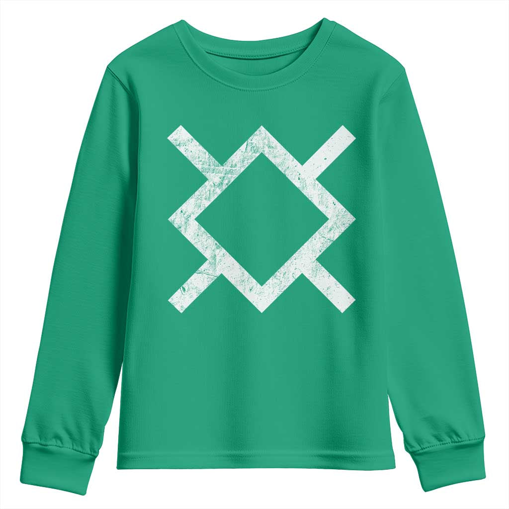 Vintage Northern Cheyenne Tribe Flag Montana Morning Star Symbol Youth Sweatshirt