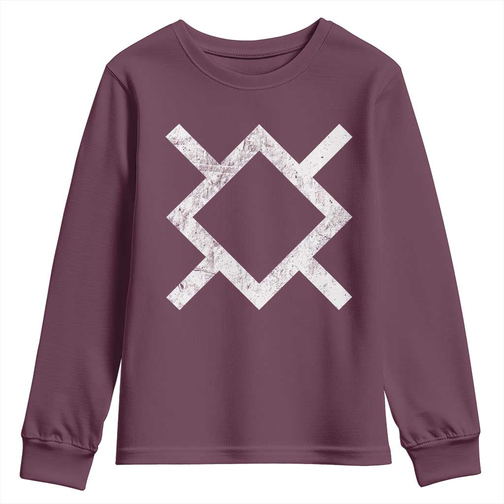 Vintage Northern Cheyenne Tribe Flag Montana Morning Star Symbol Youth Sweatshirt