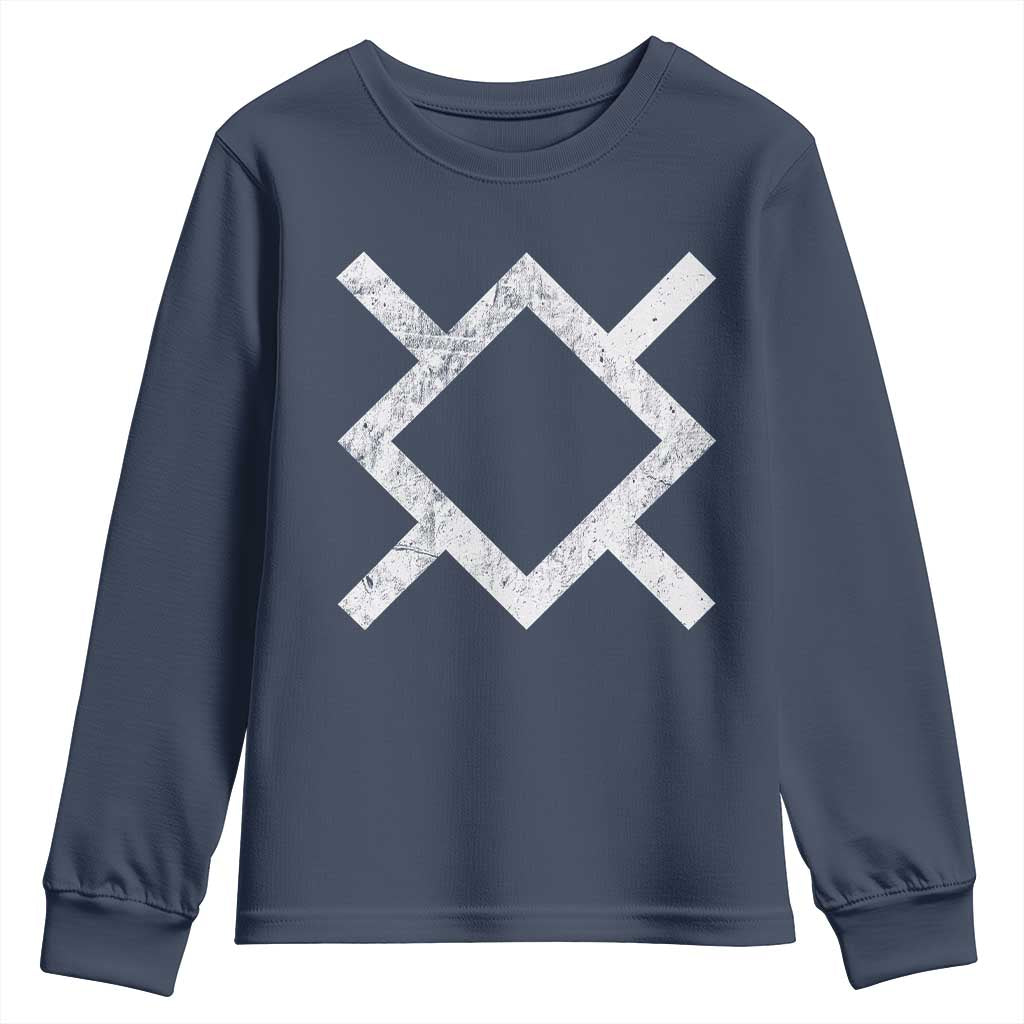 Vintage Northern Cheyenne Tribe Flag Montana Morning Star Symbol Youth Sweatshirt