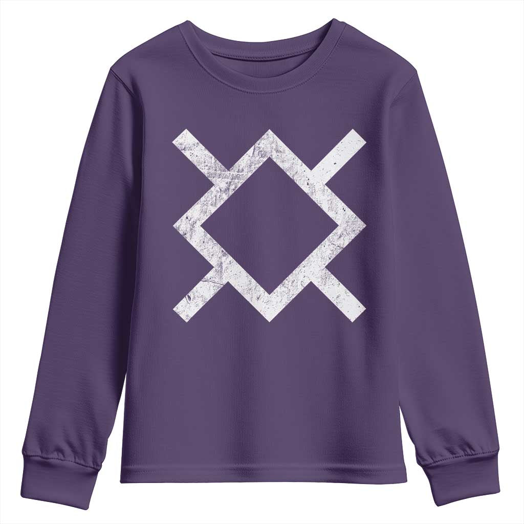 Vintage Northern Cheyenne Tribe Flag Montana Morning Star Symbol Youth Sweatshirt