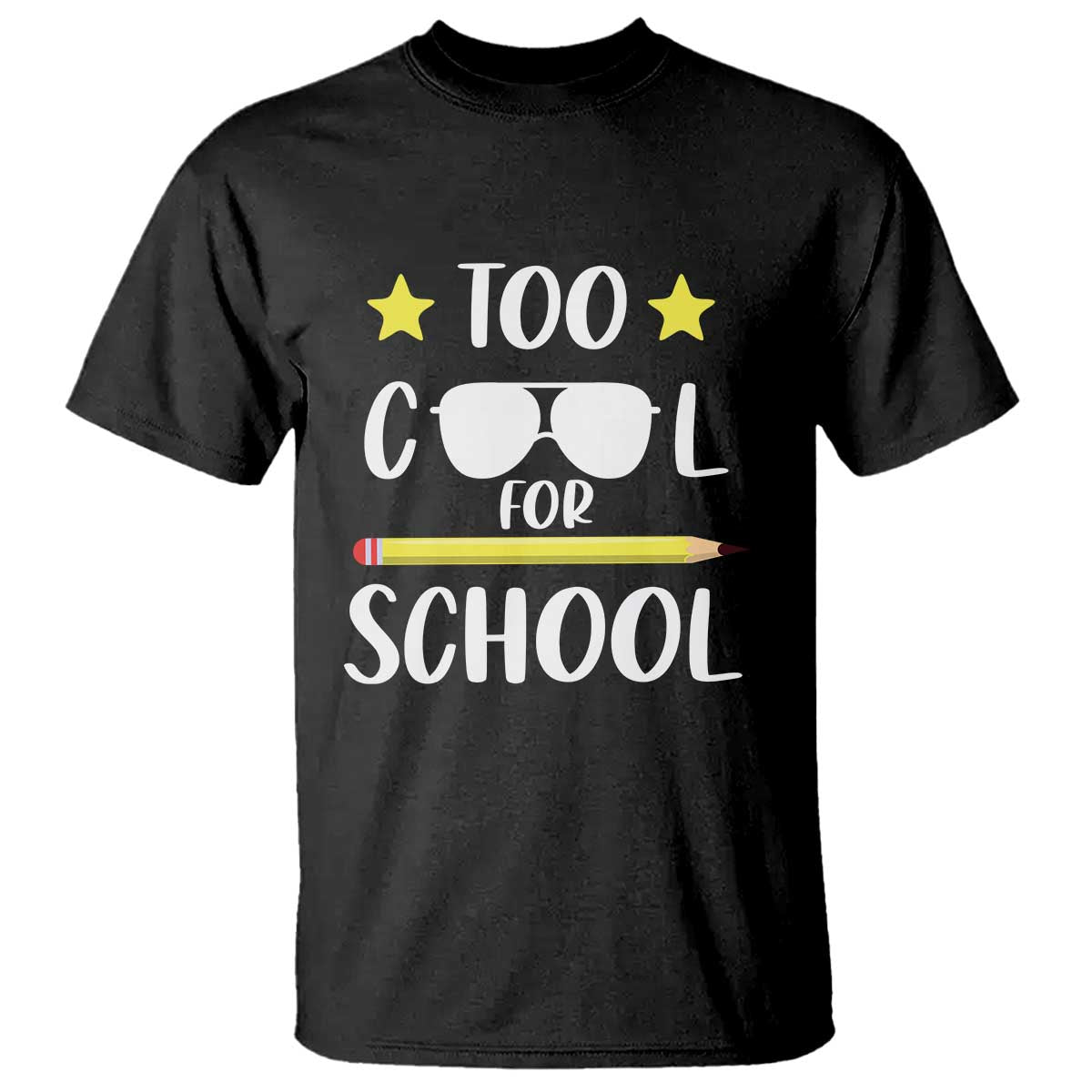Funny Back To School T Shirt Too Cool For School Sunglasses - Wonder Print Shop