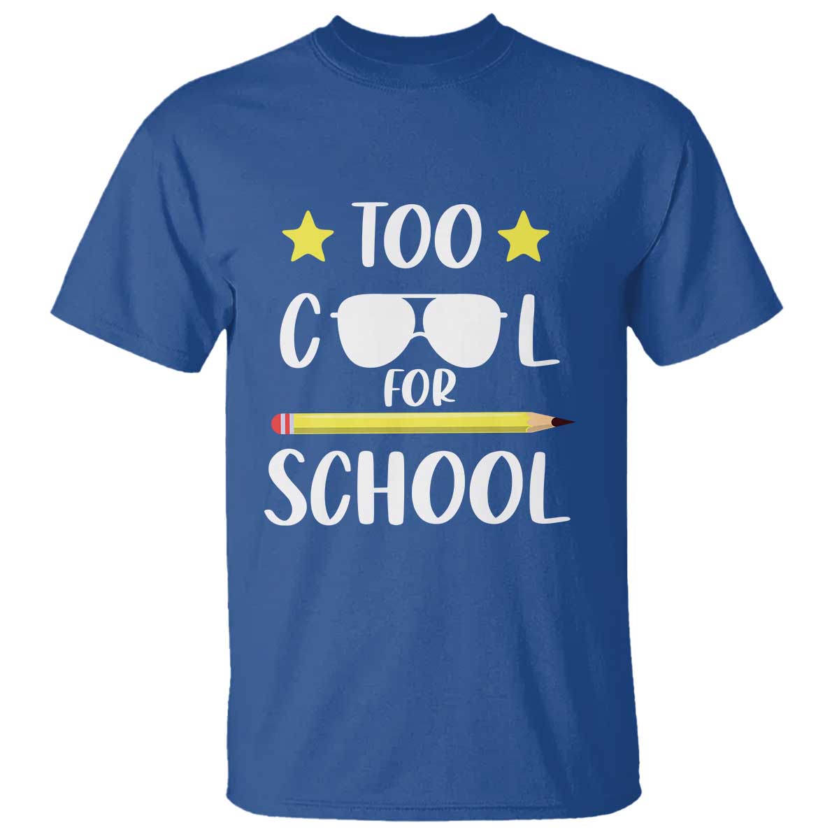 Funny Back To School T Shirt Too Cool For School Sunglasses - Wonder Print Shop
