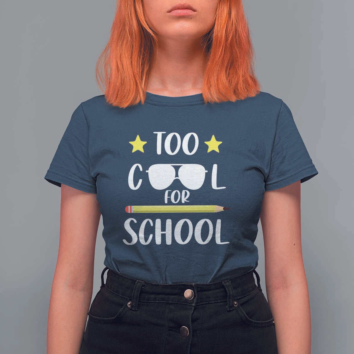 Funny Back To School T Shirt For Women Too Cool For School Sunglasses - Wonder Print Shop