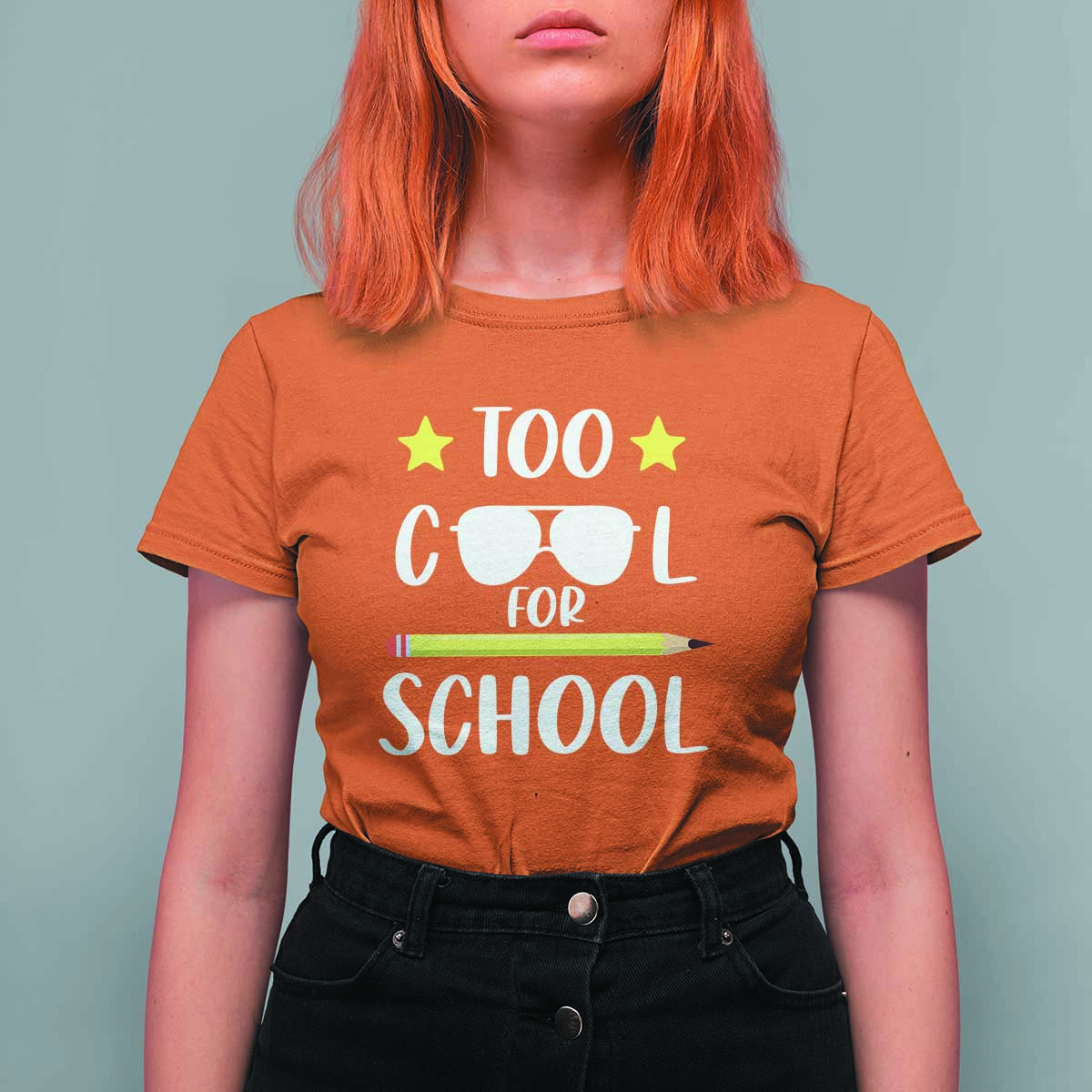 Funny Back To School T Shirt For Women Too Cool For School Sunglasses - Wonder Print Shop
