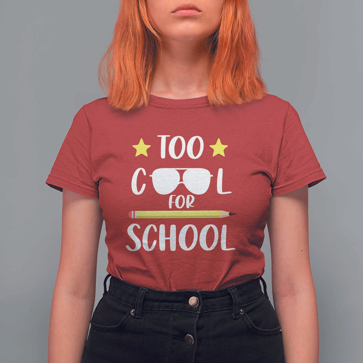 Funny Back To School T Shirt For Women Too Cool For School Sunglasses - Wonder Print Shop