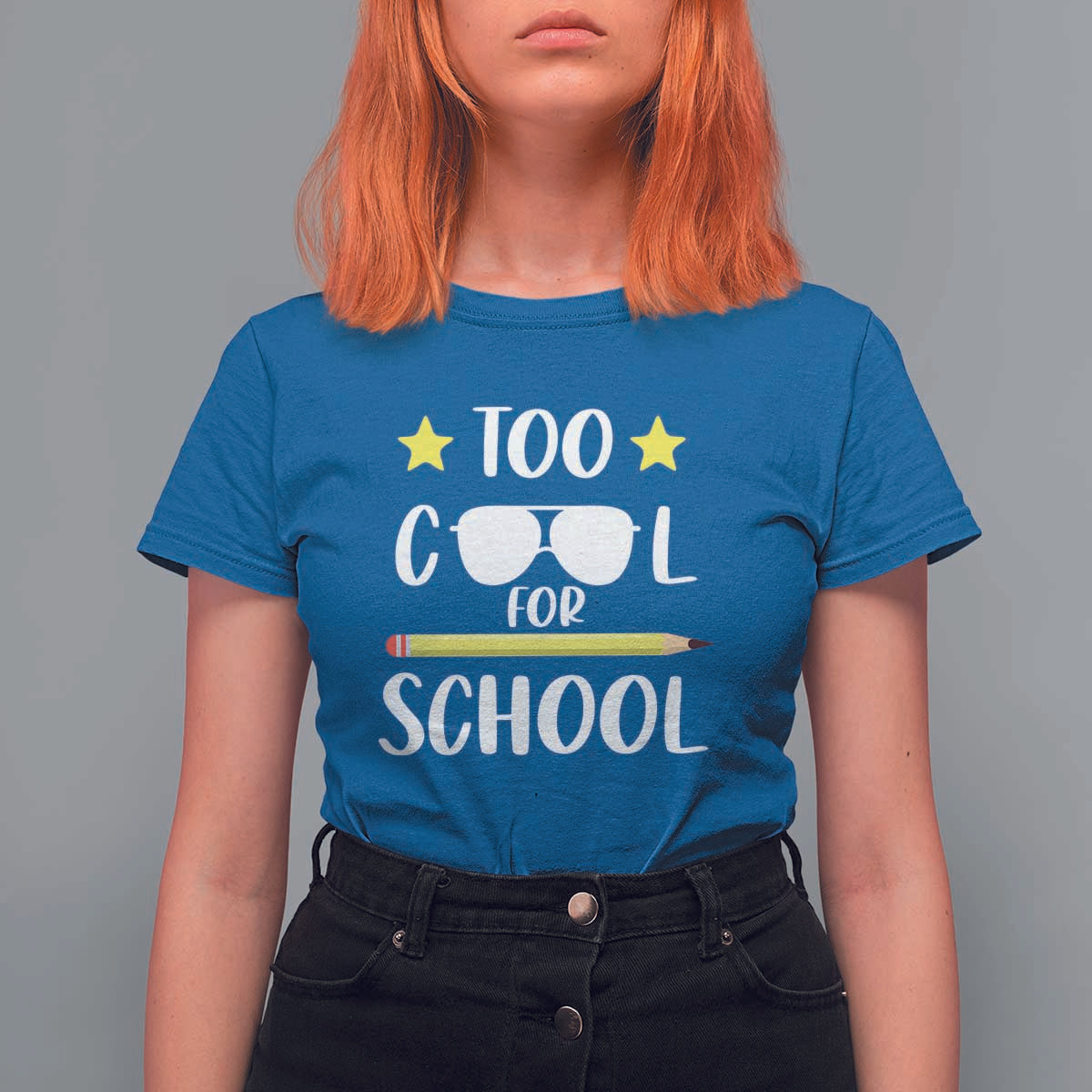 Funny Back To School T Shirt For Women Too Cool For School Sunglasses - Wonder Print Shop
