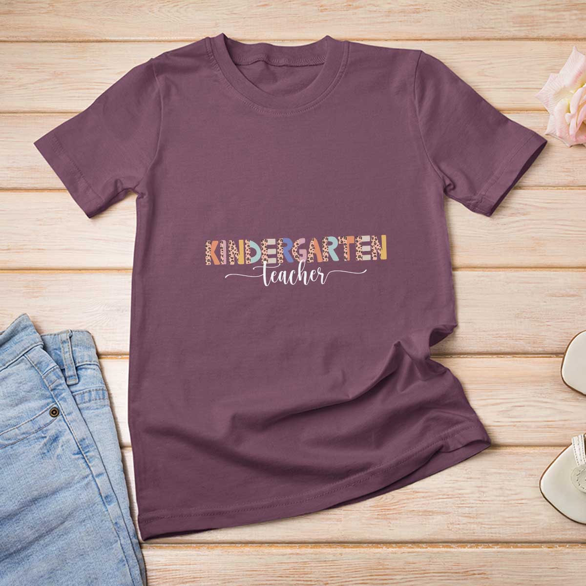Kindergarten Teacher T Shirt For Women First Day Of School Boho Style - Wonder Print Shop
