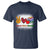 Teacher T Shirt Peace Love Teach Cute Apple Book Pencil - Wonder Print Shop