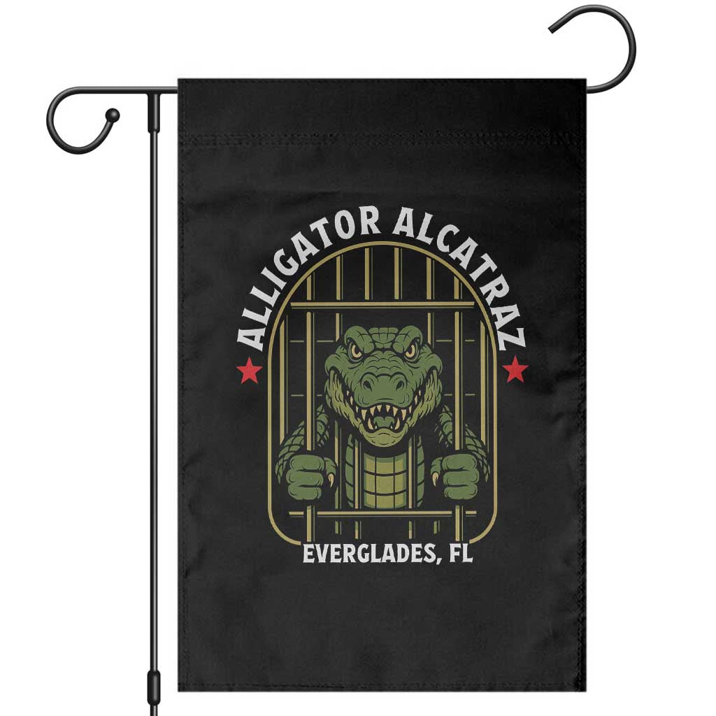 Funny Aligator Alcatraz Everglades Garden Flag Alligator Prison Alligatraz Meme - Wonder Print Shop