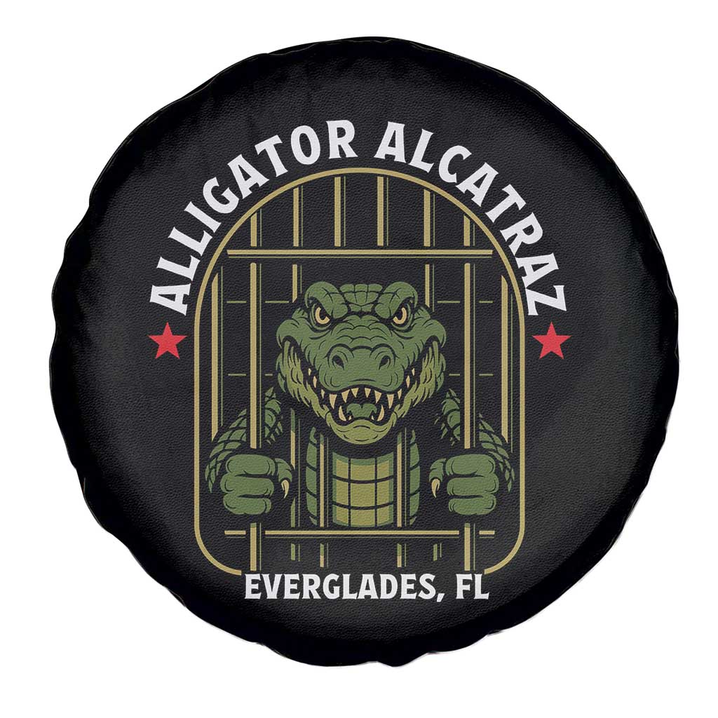 Funny Aligator Alcatraz Everglades Spare Tire Cover Alligator Prison Alligatraz Meme - Wonder Print Shop