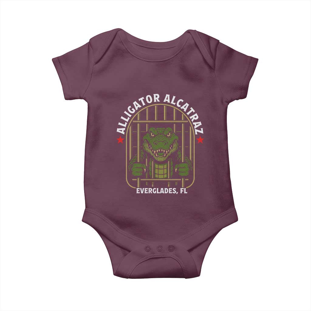 Funny Aligator Alcatraz Everglades Baby Onesie Alligator Prison Alligatraz Meme - Wonder Print Shop