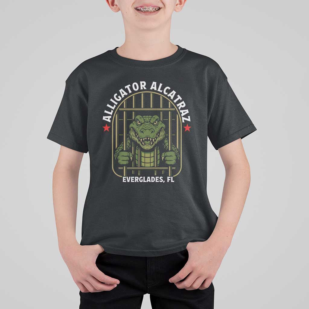 Funny Aligator Alcatraz Everglades T Shirt For Kid Alligator Prison Alligatraz Meme - Wonder Print Shop