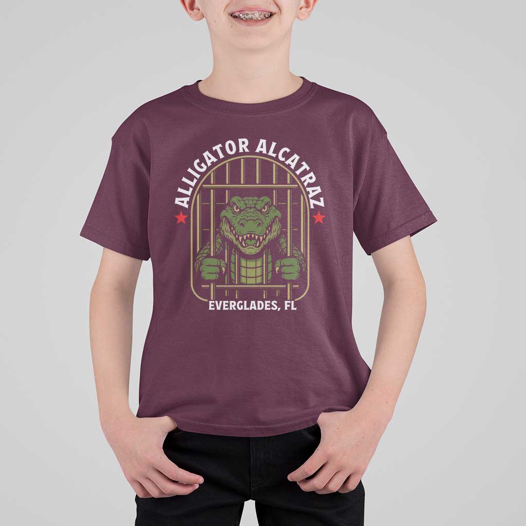 Funny Aligator Alcatraz Everglades T Shirt For Kid Alligator Prison Alligatraz Meme - Wonder Print Shop