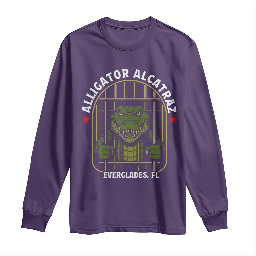 Funny Aligator Alcatraz Everglades Long Sleeve Shirt Alligator Prison Alligatraz Meme - Wonder Print Shop