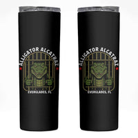Funny Aligator Alcatraz Everglades Skinny Tumbler Alligator Prison Alligatraz Meme - Wonder Print Shop