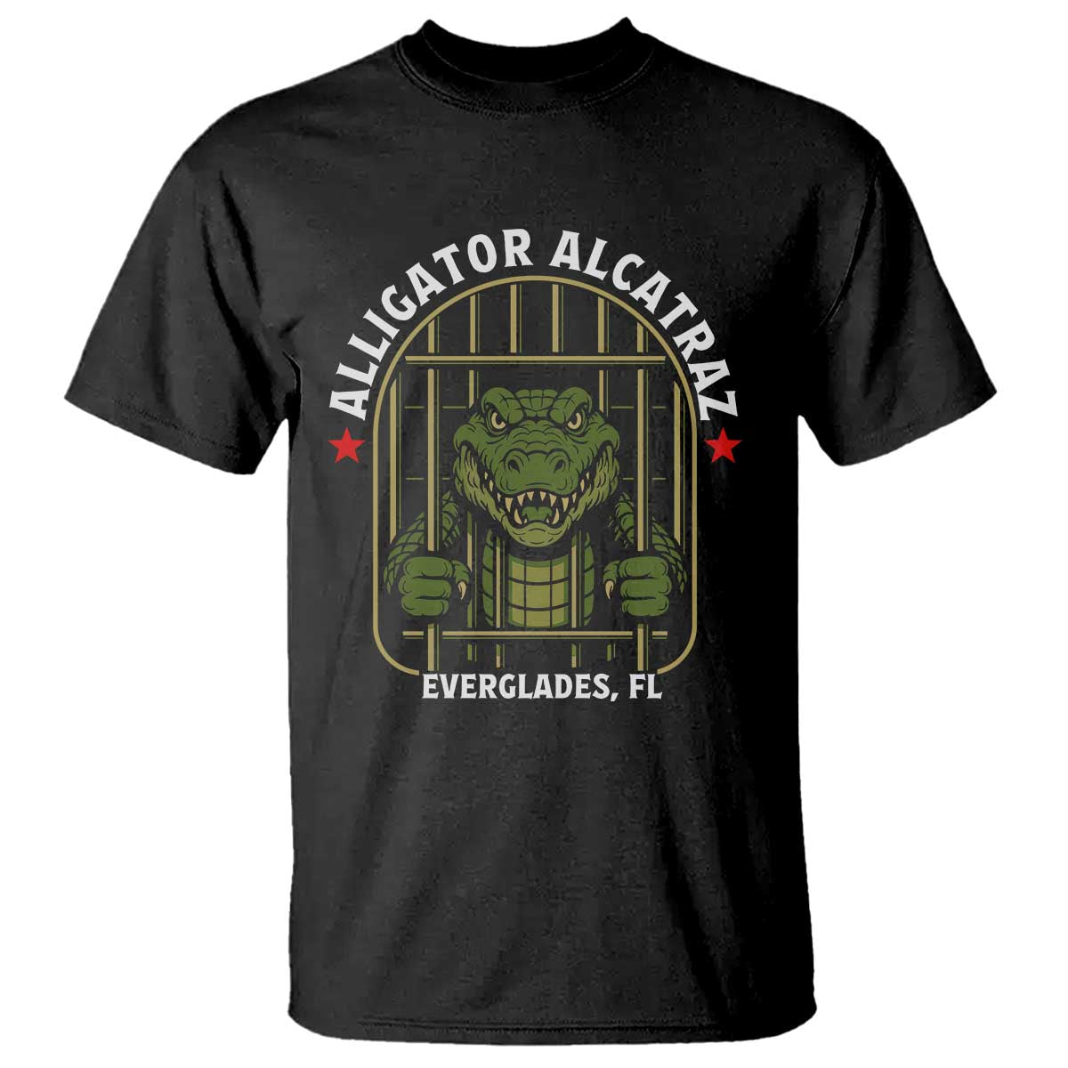 Funny Aligator Alcatraz Everglades T Shirt Alligator Prison Alligatraz Meme - Wonder Print Shop