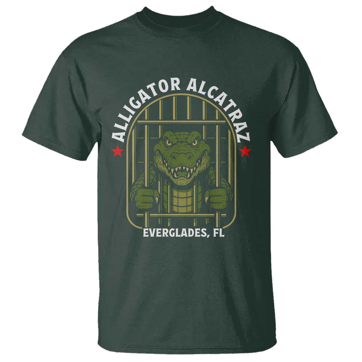 Funny Aligator Alcatraz Everglades T Shirt Alligator Prison Alligatraz Meme - Wonder Print Shop