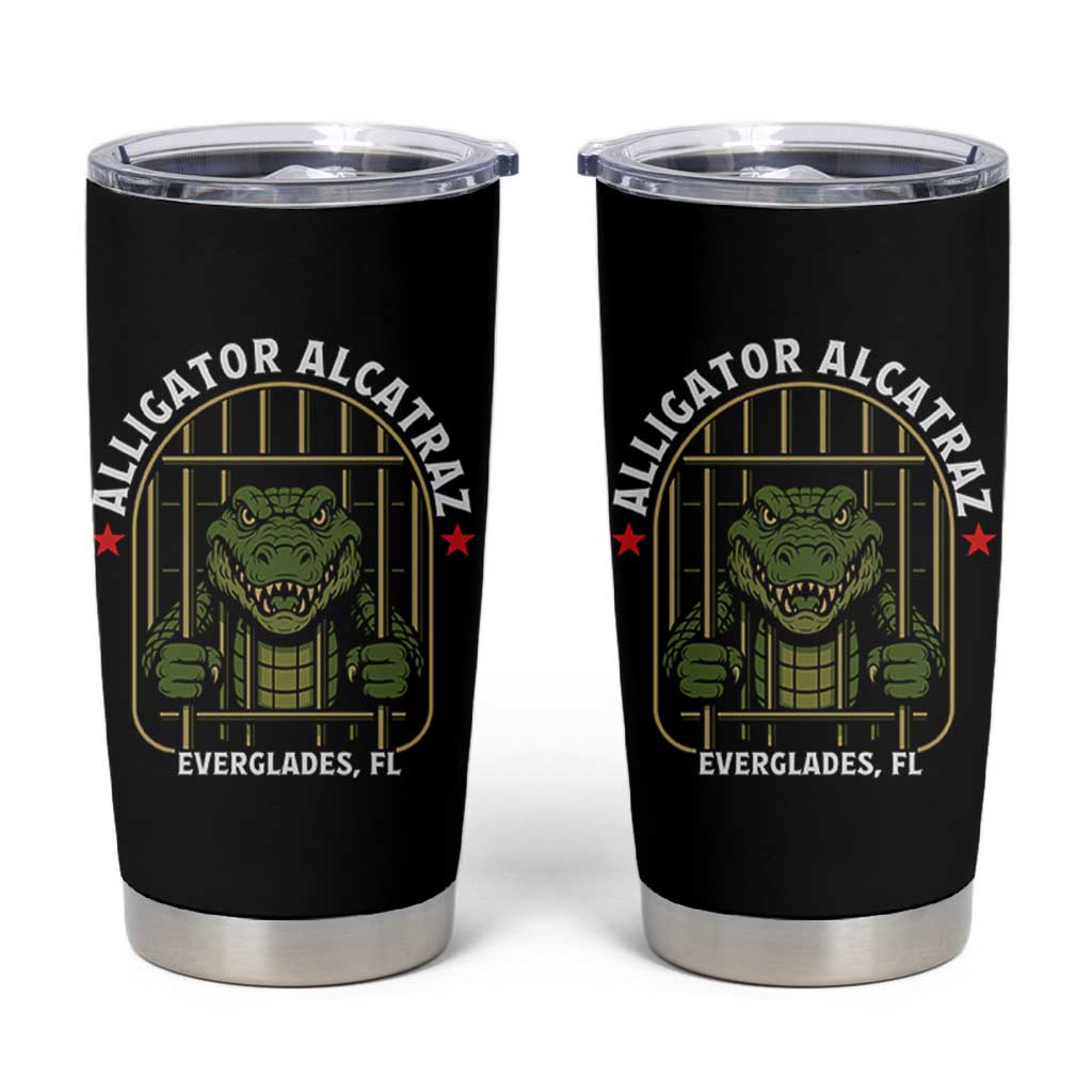 Funny Aligator Alcatraz Everglades Tumbler Cup Alligator Prison Alligatraz Meme - Wonder Print Shop
