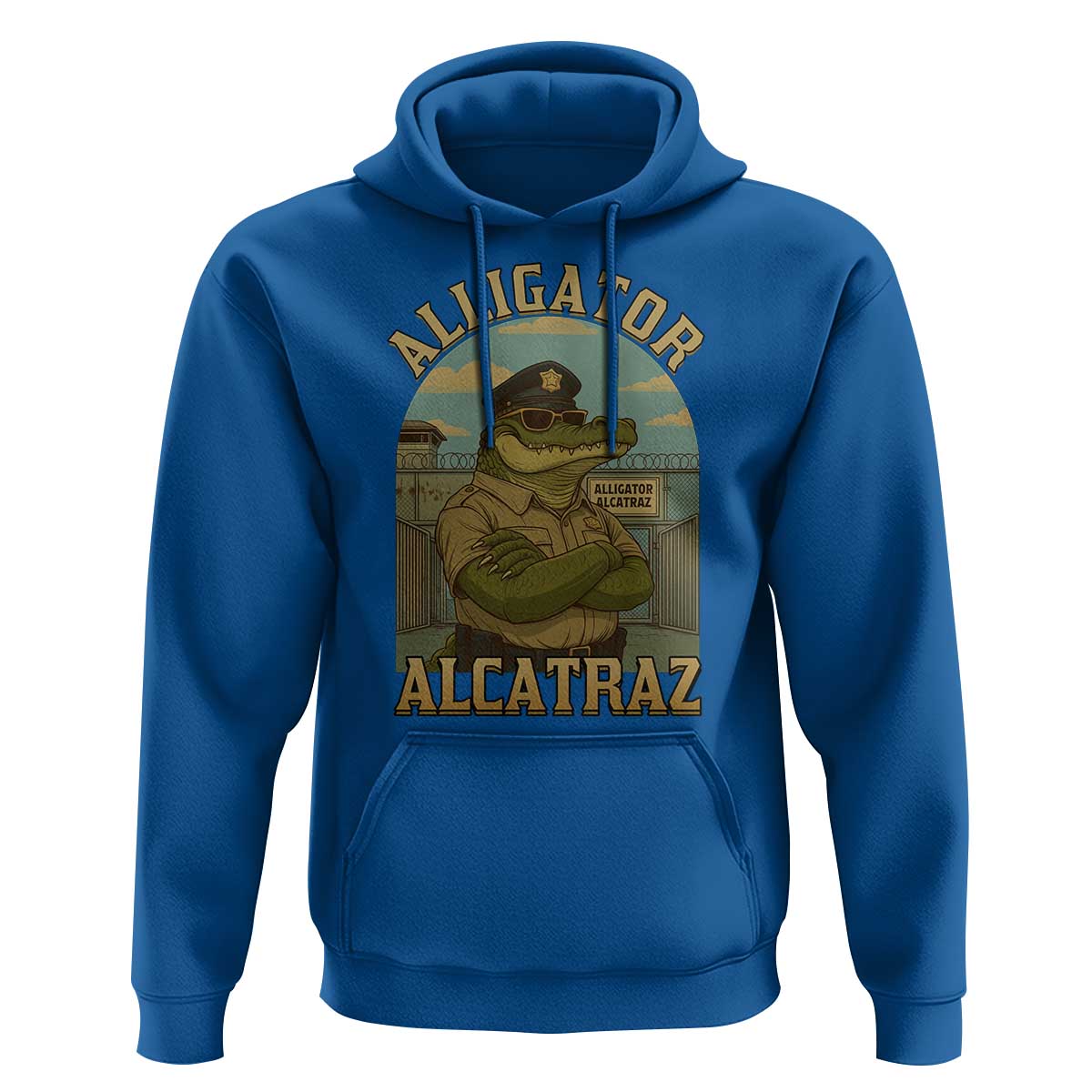Funny Aligator Alcatraz Everglades Hoodie Police Alligator Alligatraz Meme - Wonder Print Shop