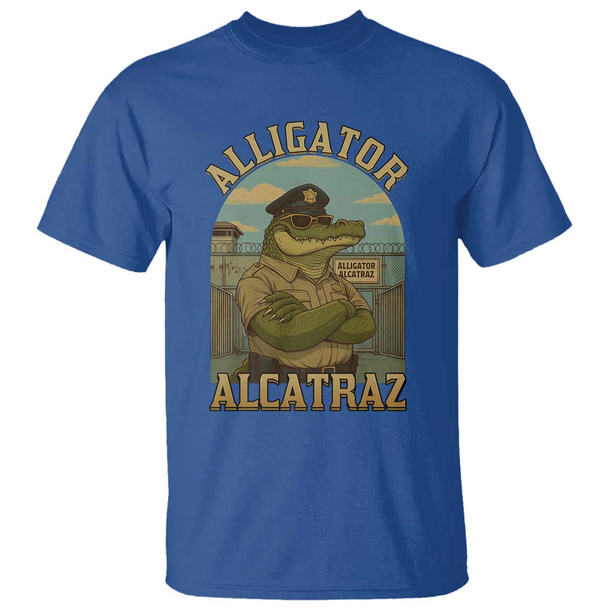 Funny Aligator Alcatraz Everglades T Shirt Police Alligator Alligatraz Meme - Wonder Print Shop