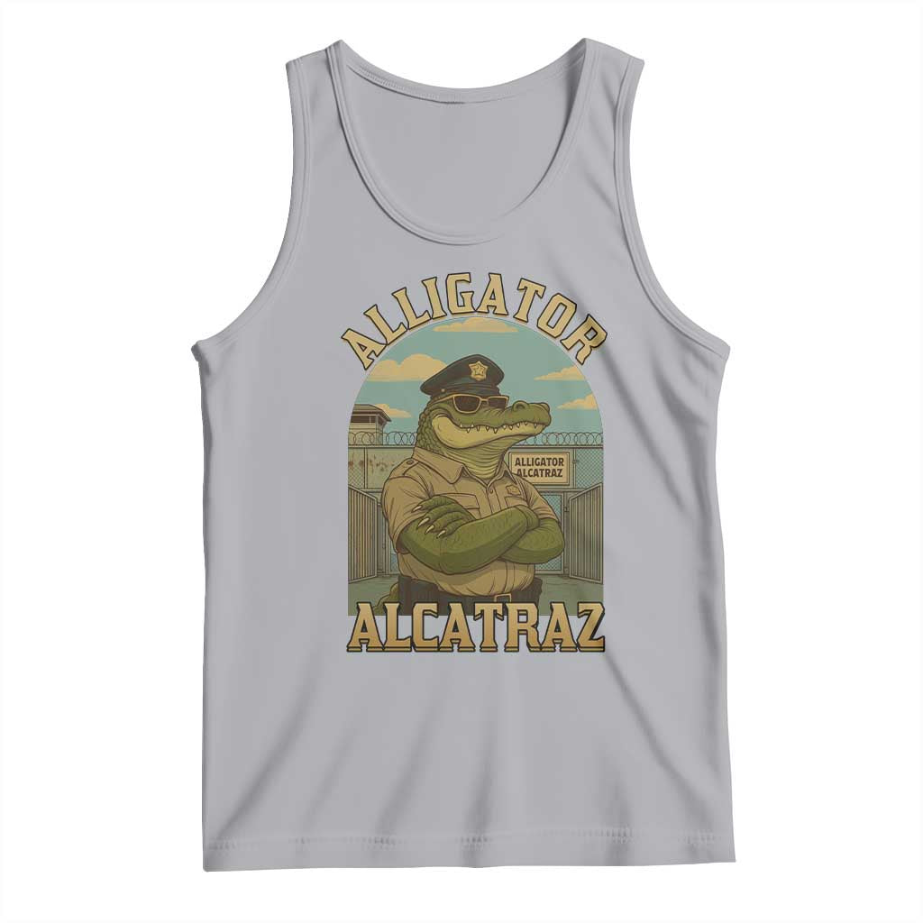 Funny Aligator Alcatraz Everglades Tank Top Police Alligator Alligatraz Meme - Wonder Print Shop