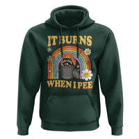 Funny It Burns When I Pee Hoodie Sarcastic Burning Racoon Meme - Wonder Print Shop