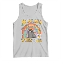 Funny It Burns When I Pee Tank Top Sarcastic Burning Racoon Meme - Wonder Print Shop