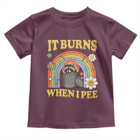 Funny It Burns When I Pee Toddler T Shirt Sarcastic Burning Racoon Meme - Wonder Print Shop