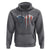 Patriotic Dog And Cat Paw American Flag Heart 4th Of July Hoodie - Wonder Print Shop